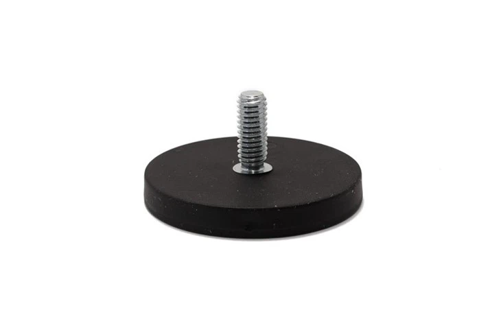 Heavy-Duty Rubber Coated Pot Magnet Mount For Off-Road Lights & Cameras | Sizes 22mm-88mm (M4-M6 Thread) factory