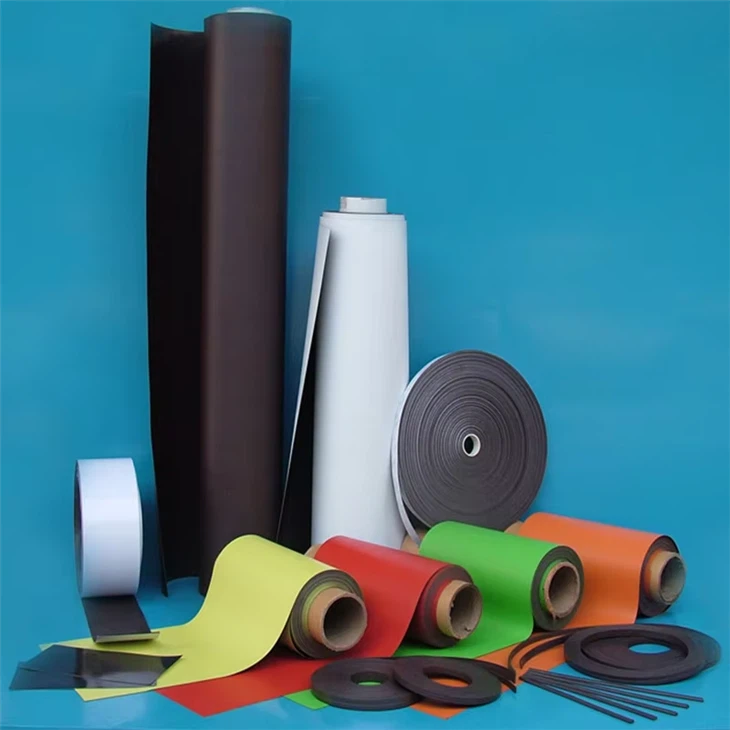 Adhesive-Backed Flexible Rubber Magnet Rolls | Soft 3D Sheets For Custom Crafts And Displays factory
