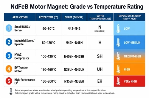 NdFeB Magnet Motor Types: Surface-Mounted, Interior, and Axial Flux