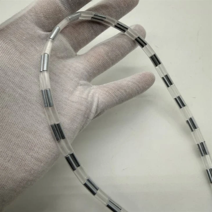 N52 Neodymium Magnetic Zipper With Plastic Cylinder For Bag