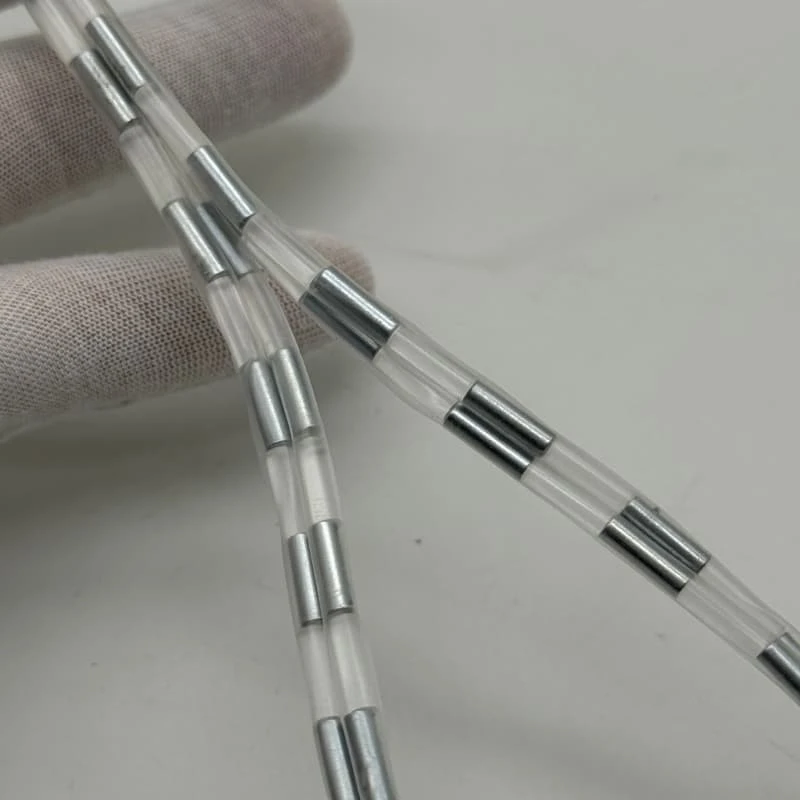 OEM N52 Neodymium Magnetic Zipper Strip – Plastic Cylinder Design