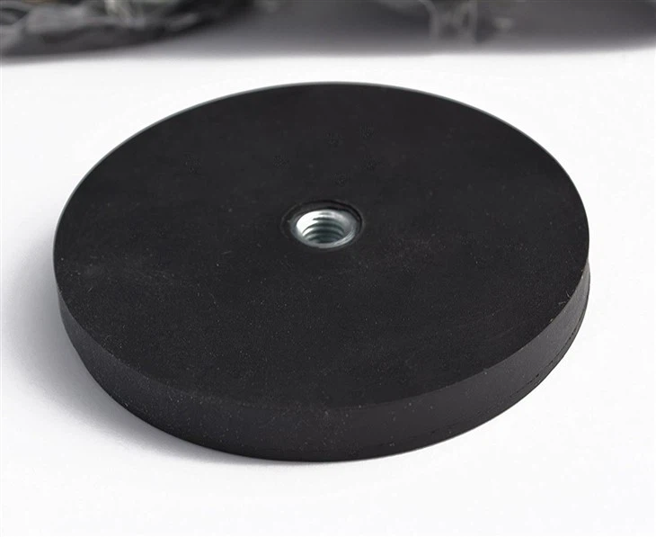 Neodymium Magnet Base Anti-Scratch Rubber Coating Bolts Nuts Lighting Camera Tools Male Thread Magnets Magnetic Materials price