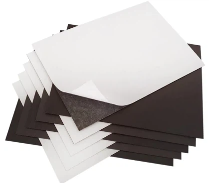 Flexible Magnetic Sheets With Adhesive Backing Flexible Magnetic Sheets With Adhesive Backing