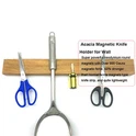 16inch Acacia Wood Magnetic Knife Holder For Wall