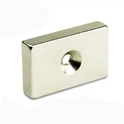 Block Magnet With Countersunk For Motor