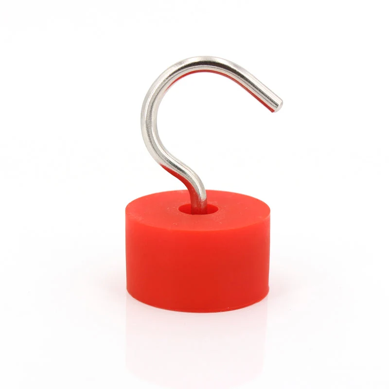 Neodymium Rubber Coated Hook Magnet