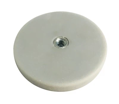 White Rubber Steel Magnet